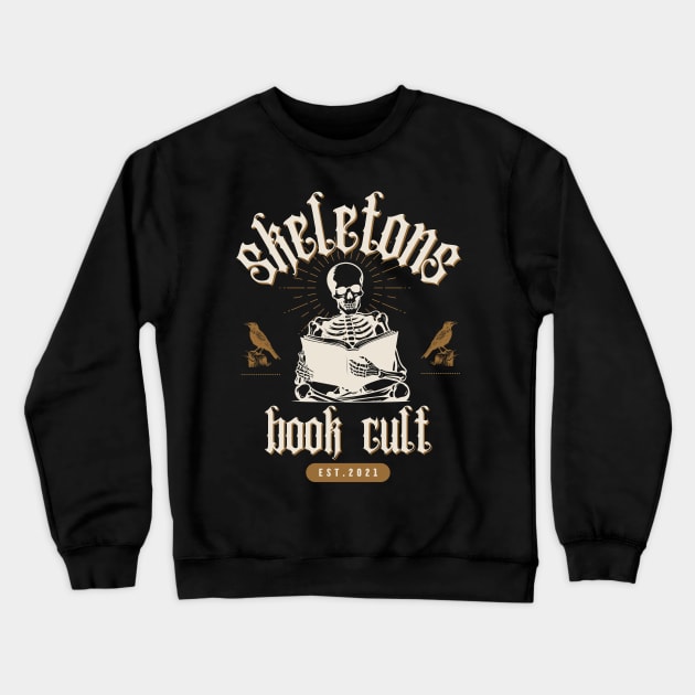 Skeletons book cult #2 Crewneck Sweatshirt by Death Is Art